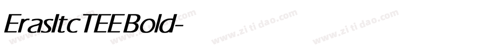 ErasItcTEE Bold字体转换